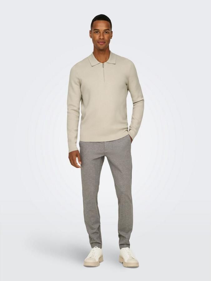 ONLY & SONS Trui met polokraag ONSCOOPER REG LS 12 HALF ZIP POLO - Foto 2