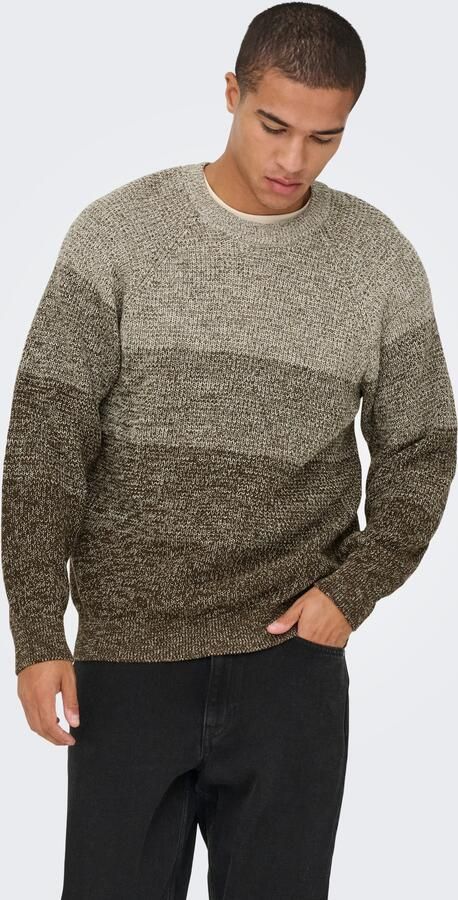 Only & Sons Relaxed fit gebreide pullover van puur katoen model 'BIRK' - Foto 6