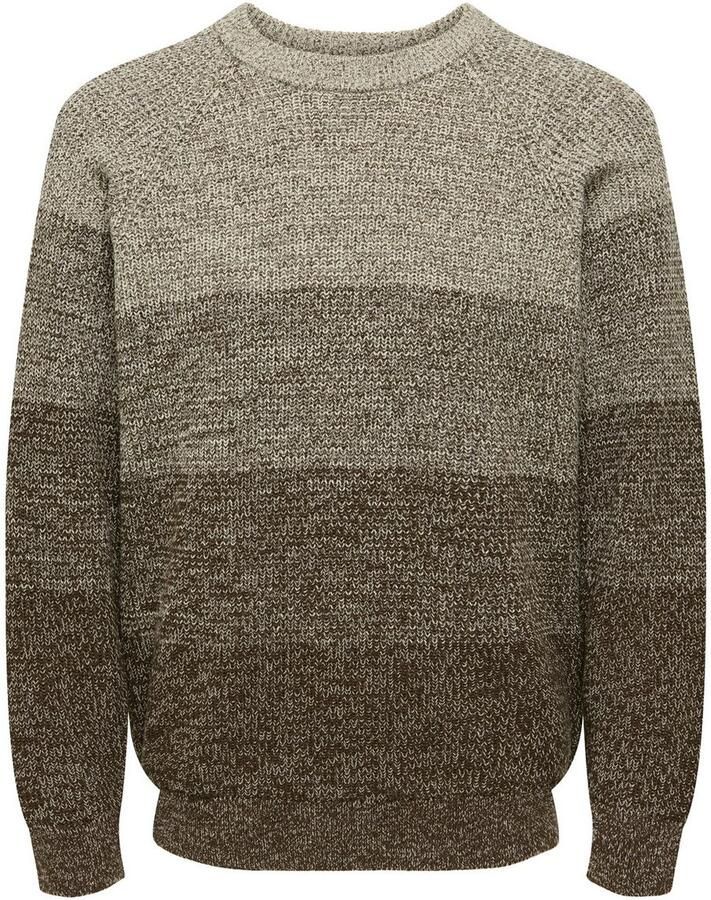 Only & Sons Relaxed fit gebreide pullover van puur katoen model 'BIRK'