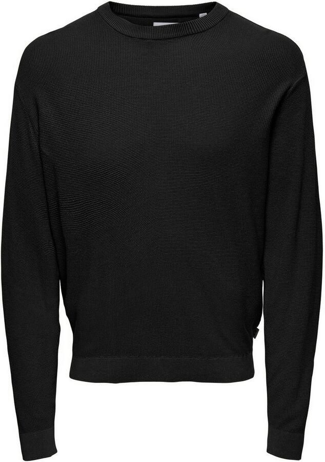 ONLY & SONS Trui met ronde hals ONSTONY DS 12 LS WAFFLE CREW KNIT - Foto 5