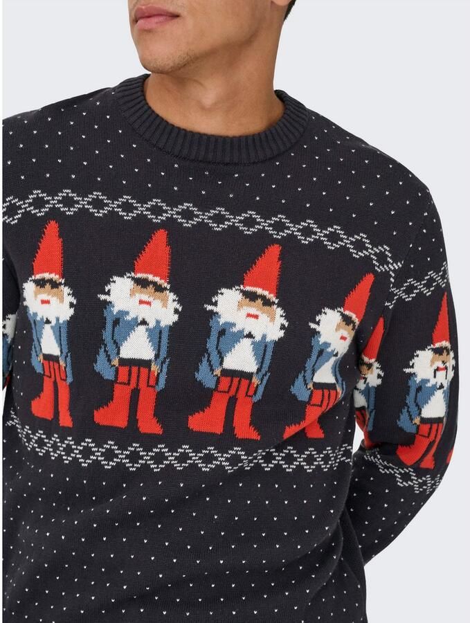 ONLY & SONS Trui met ronde hals ONSX-MAX REG CREW KNIT