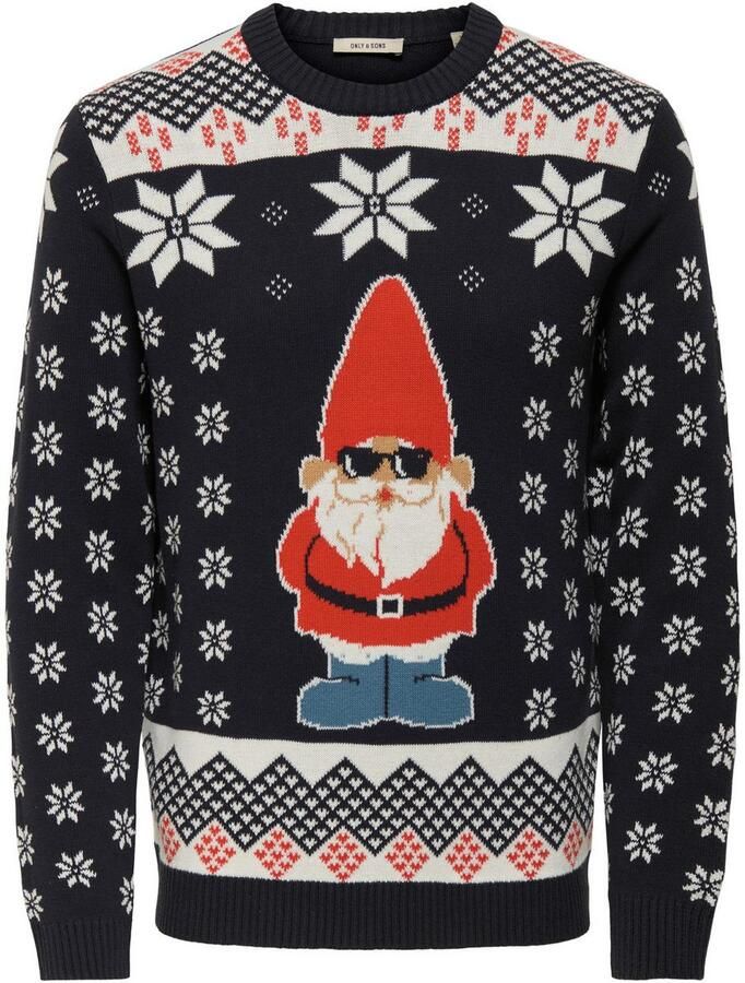 ONLY & SONS Trui met ronde hals ONSX-MAX REG CREW KNIT