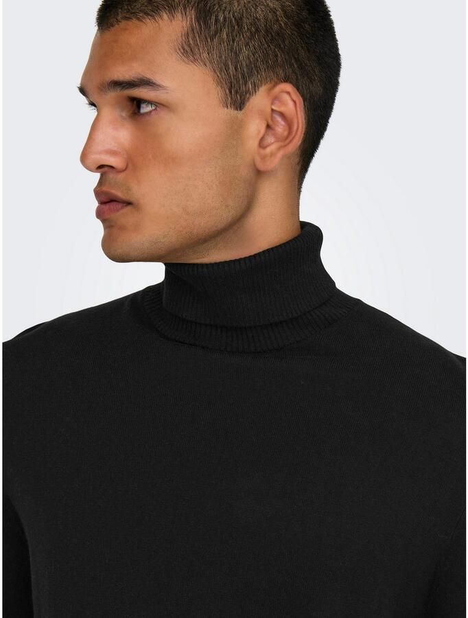 ONLY & SONS Trui met staande kraag ONSLOUI REG 12 MEL ROLL KNIT NOOS - Foto 2