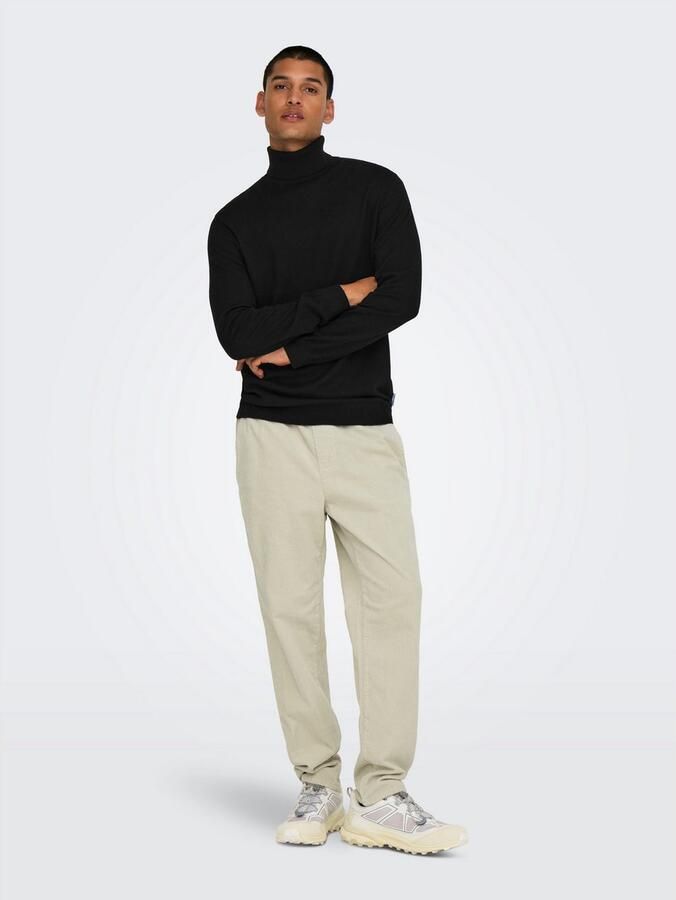 ONLY & SONS Trui met staande kraag ONSLOUI REG 12 MEL ROLL KNIT NOOS - Foto 4