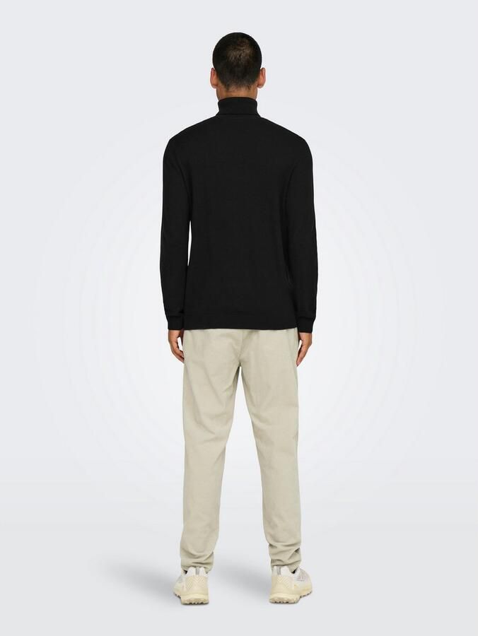 ONLY & SONS Trui met staande kraag ONSLOUI REG 12 MEL ROLL KNIT NOOS - Foto 5
