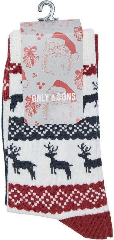 ONLY & SONS Vrijetijdssokken ONSXMAS SOCKS 4-PACK CALENDAR (set 4 paar)