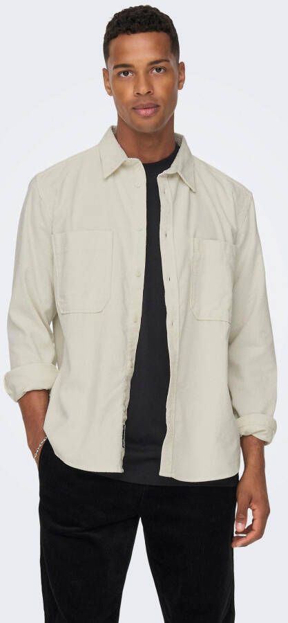 ONLY & SONS Overhemd met lange mouwen OS ONSALP RLX 2PKT WASHD COR