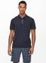ONLY & SONS slim fit polo ONSTRAVIS dark navy - Thumbnail 4