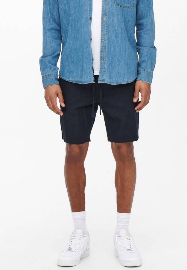 Only & Sons Comfortabele en stijlvolle Linus sweatshorts Blue Heren
