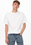 Only & Sons Ontspannen T-shirt met korte mouwen voor mannen White Heren - Thumbnail 2