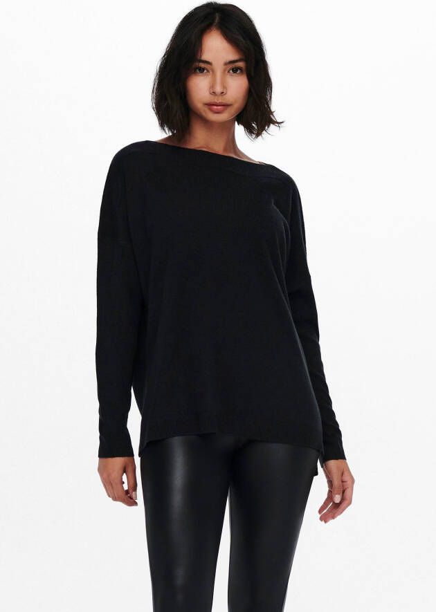 Only Zwart Ronde-Hals Gebreide Trui Black Dames