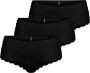 Only Hipster ONLCHLOE LACE S.SKIN BRIEF 3-PK NOOS (set 3 stuks) - Thumbnail 2
