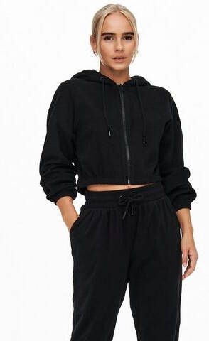 Only Kort sweatjack van fleece model 'ONLKAROI FLEECE'