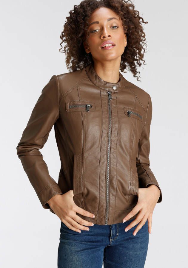 Only Imitatieleren jack ONLBANDIT FAUX LEATHER BIKER