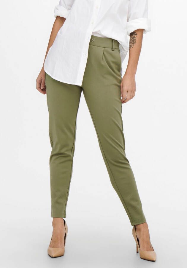 ONLY tapered fit broek ONLPOPTRASH groen regular