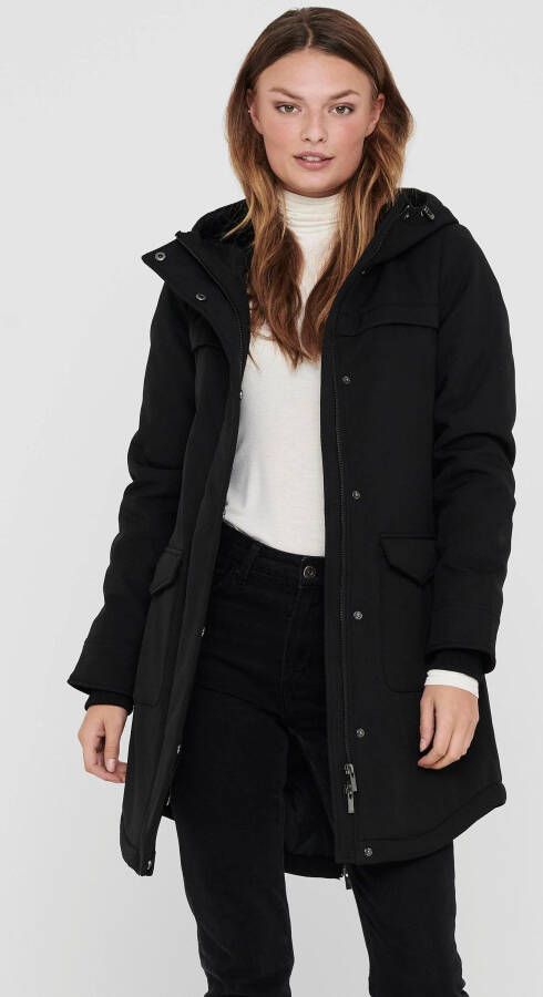Only Zwarte Parka Jas voor Vrouwen Black Dames - Foto 3