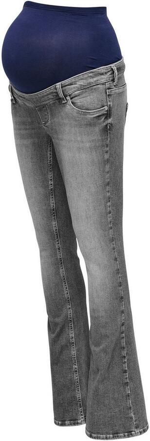 ONLY MATERNITY high waist zwangerschapskleding flared jeans grey denim - Foto 6
