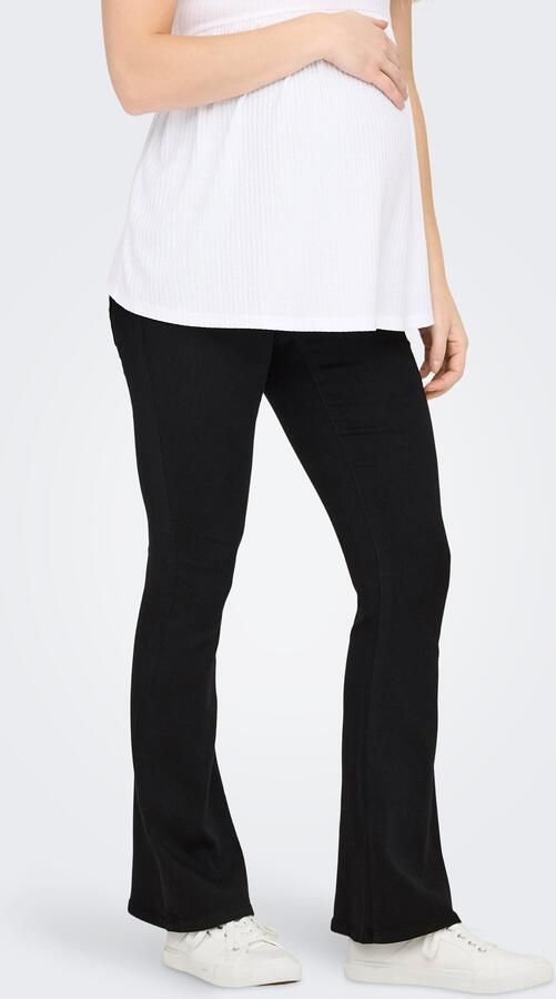 ONLY MATERNITY low waist zwangerschapskleding flared jeans black denim - Foto 7