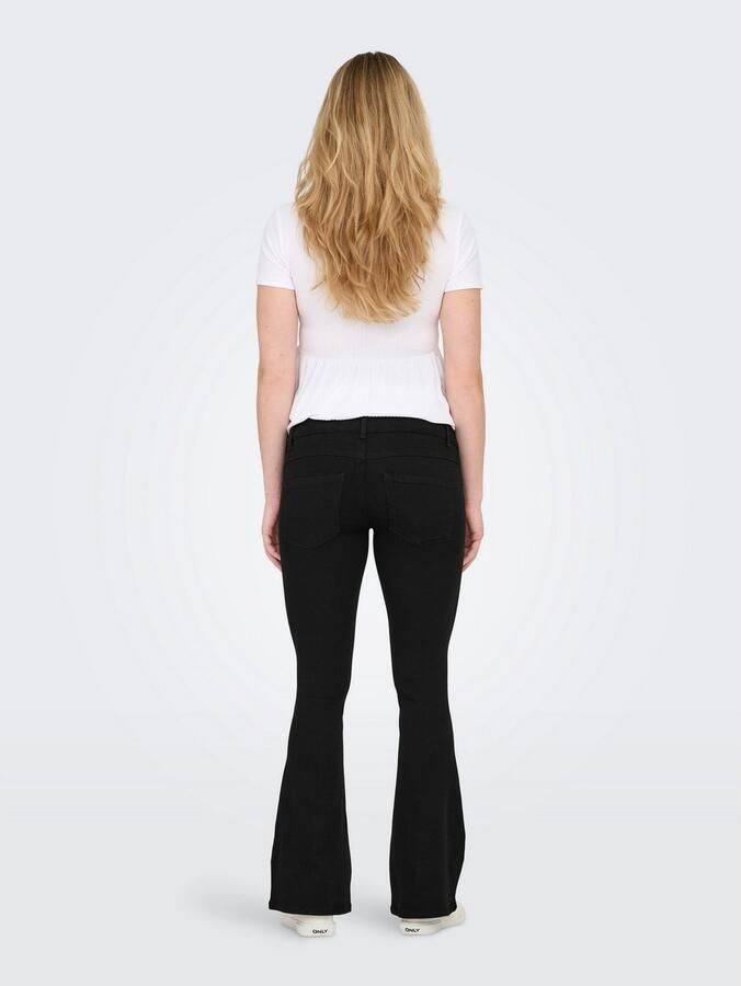 ONLY MATERNITY low waist zwangerschapskleding flared jeans black denim - Foto 3