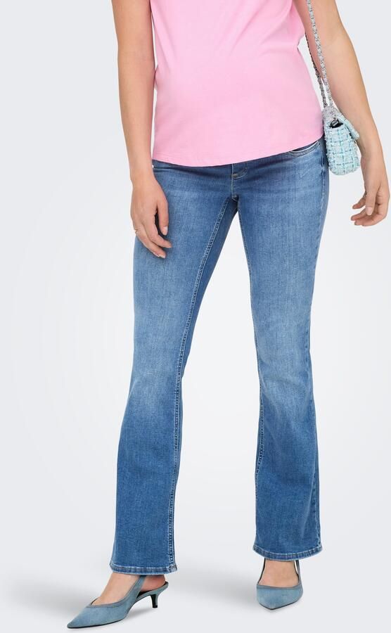 ONLY MATERNITY zwangerschaps high waist flared jeans medium blue denim - Foto 9