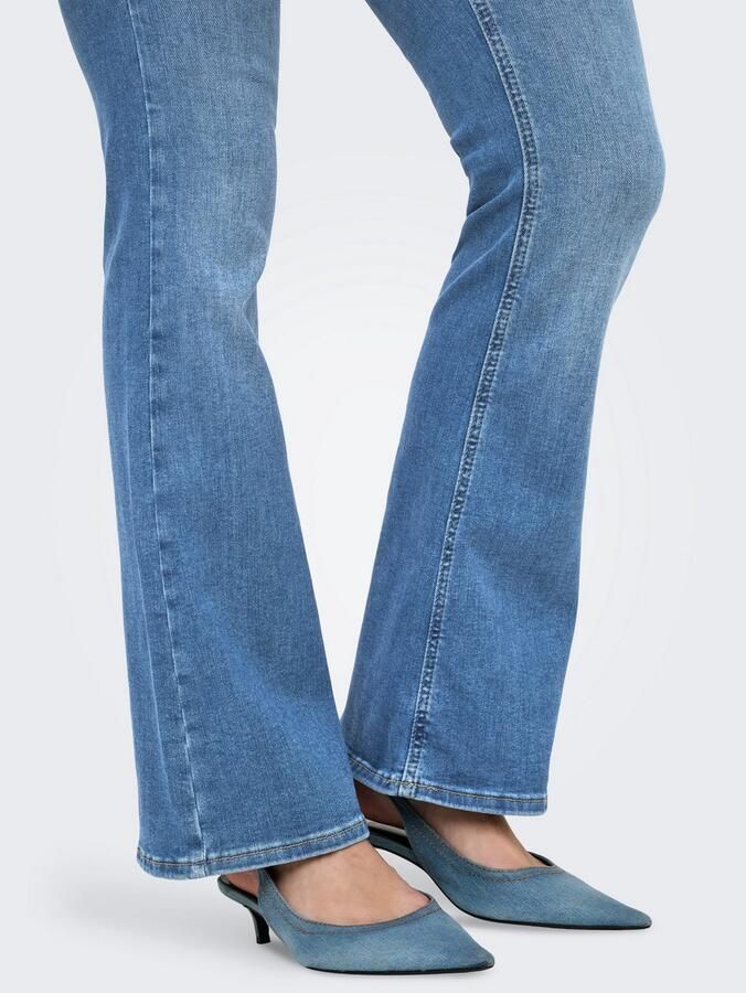 ONLY MATERNITY zwangerschaps high waist flared jeans medium blue denim - Foto 5