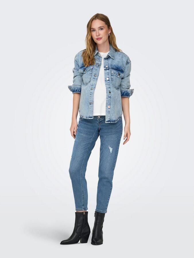 ONLY MATERNITY slim fit zwangerschapsjeans OLMCATWALK met biologisch katoen light denim - Foto 2