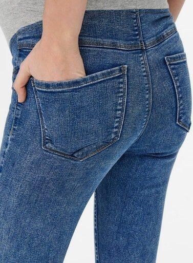 ONLY MATERNITY skinny zwangerschapsjeans OLMRAIN stonewashed Blauw Dames Viscose XL-32 - Foto 6