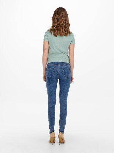 ONLY MATERNITY skinny zwangerschapsjeans OLMRAIN stonewashed Blauw Dames Viscose XL-32 - Foto 4