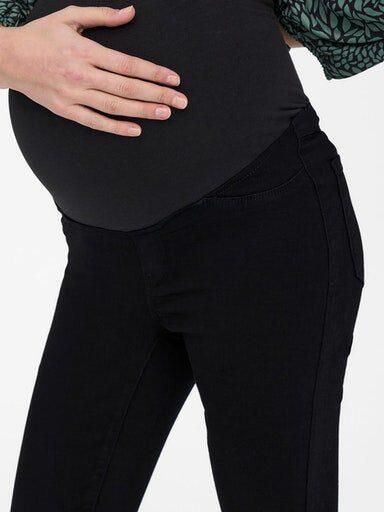 ONLY MATERNITY skinny zwangerschaps jegging OLMRAIN zwart Jeans Dames Viscose XS - Foto 4