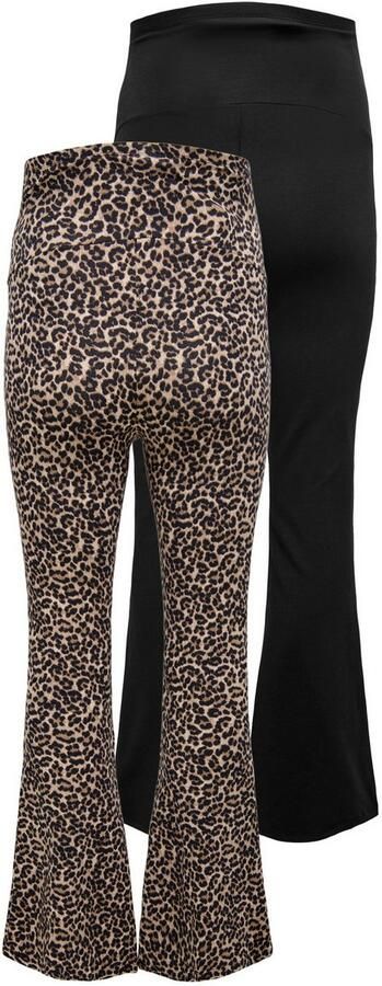 ONLY MATERNITY Zwangerschapslegging OLMLOVELY LEO FLARED PANT 2-PACK NOOS (set 2-delig) - Foto 8