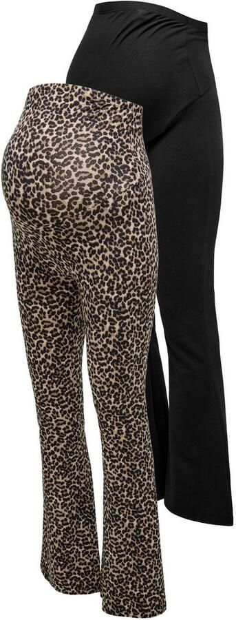 ONLY MATERNITY Zwangerschapslegging OLMLOVELY LEO FLARED PANT 2-PACK NOOS (set 2-delig) - Foto 8