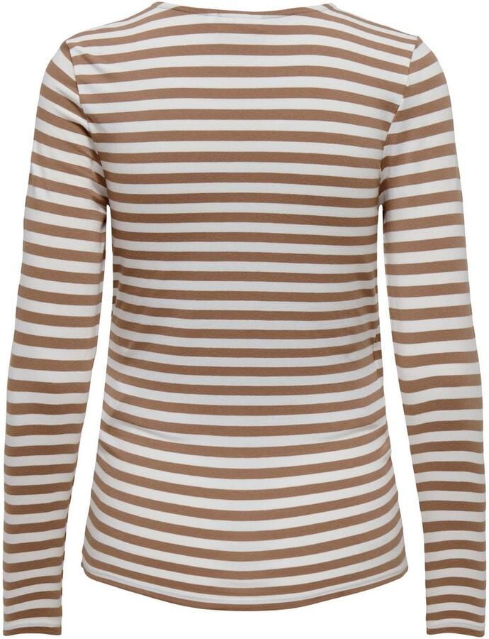 ONLY MATERNITY zwangerschaps- en voedings overslagtop bruin - Foto 2