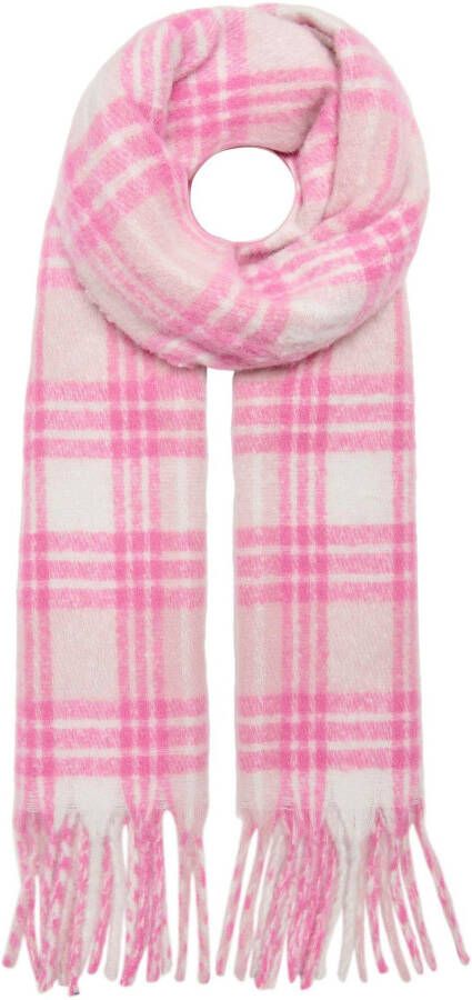 Only Modieuze sjaal ONLLIMA LIFE CHECK FRILL SCARF