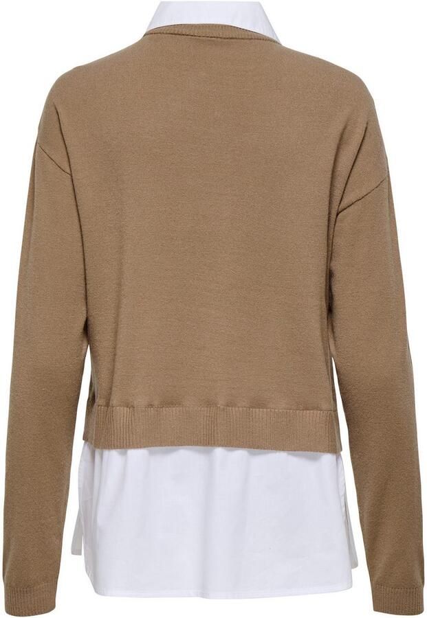 Only 2-in-1-trui ONLPAYSON LS MIX PULLOVER KNT