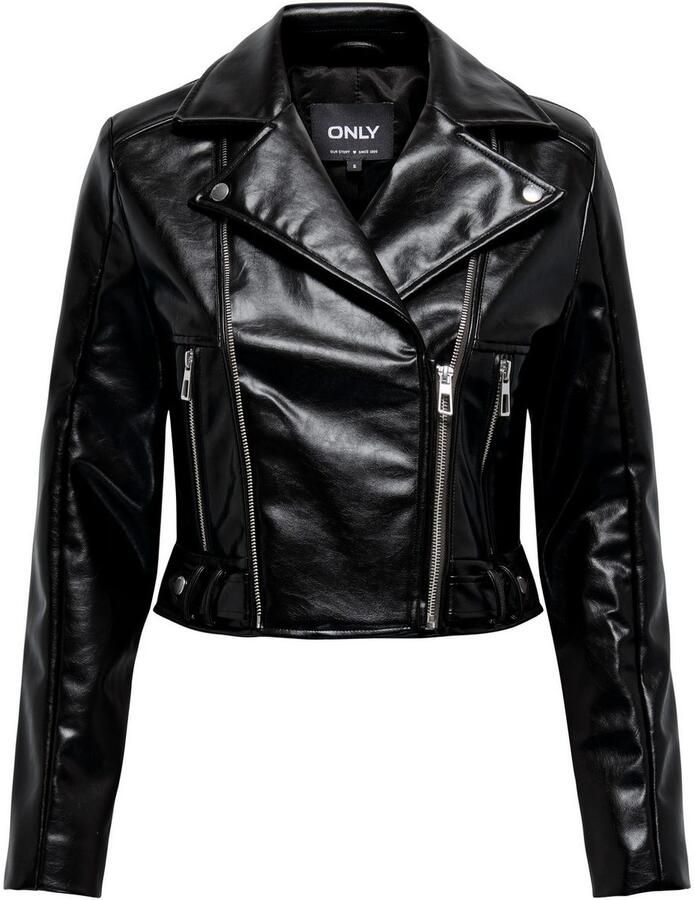 Only Bikerjack ONLKAMILLA PATENT SHOULDER BIKER CC OTW