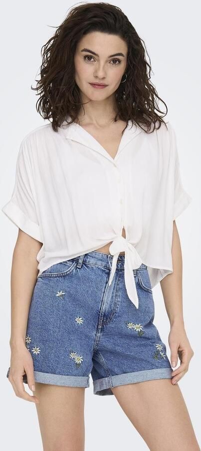 Only Regular fit overhemdblouse van pure viscose model 'PAULA LIFE' - Foto 7