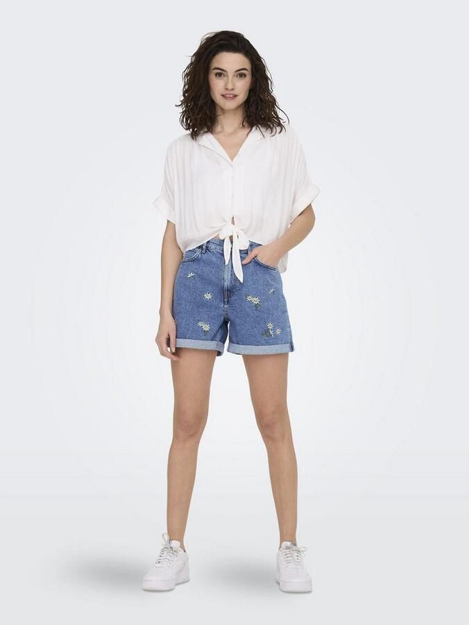 Only Regular fit overhemdblouse van pure viscose model 'PAULA LIFE' - Foto 5