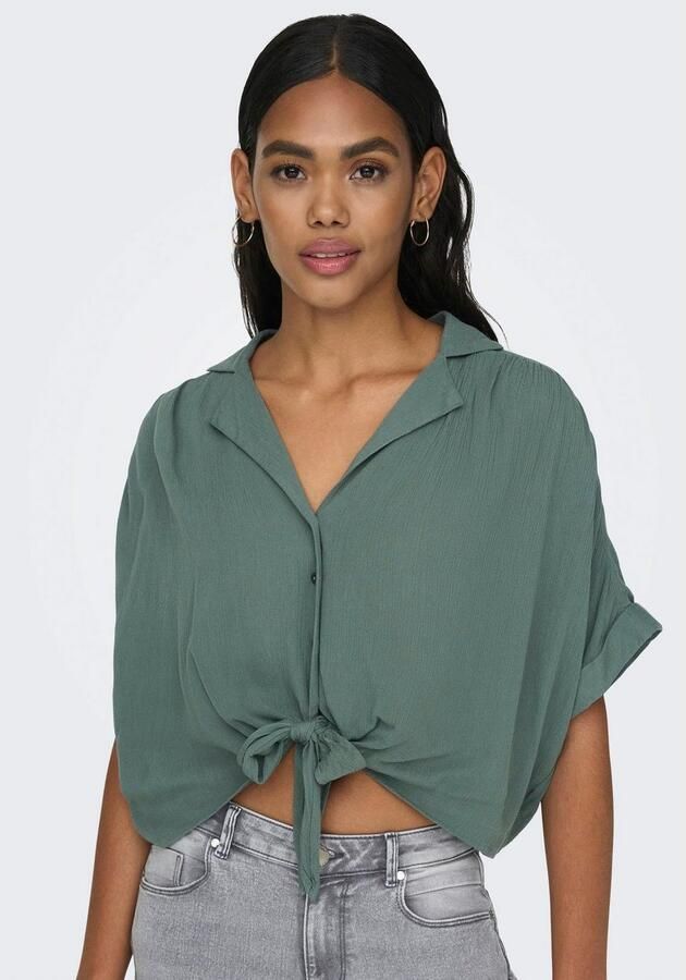 Only Regular fit overhemdblouse van pure viscose model 'PAULA LIFE' - Foto 5