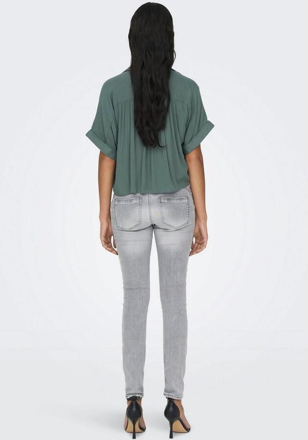 Only Regular fit overhemdblouse van pure viscose model 'PAULA LIFE' - Foto 7