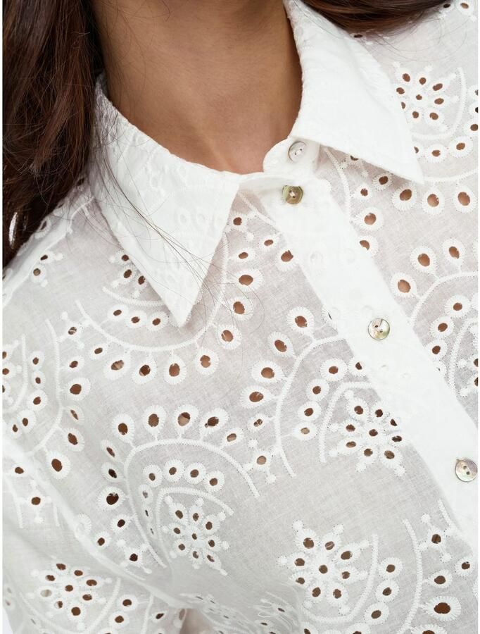 Only Relaxed fit overhemdblouse van puur katoen model 'VALAIS' - Foto 3