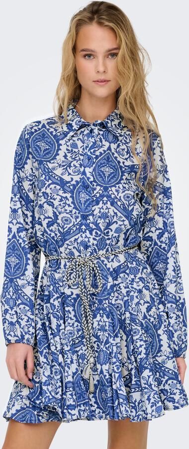 Only Getailleerde blousejurk met all-over motief model 'LUMINA' - Foto 7