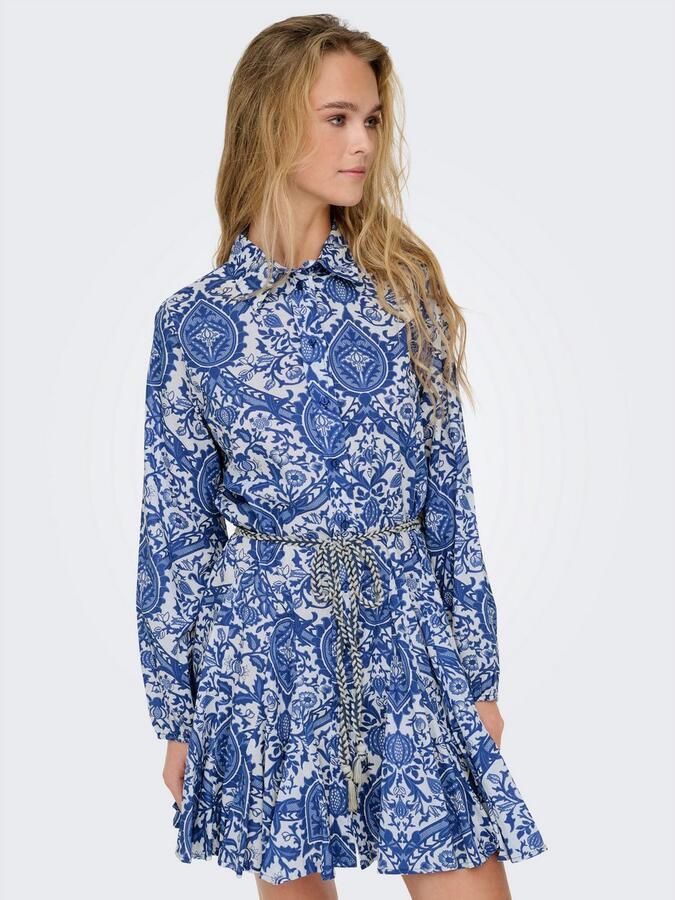 Only Getailleerde blousejurk met all-over motief model 'LUMINA' - Foto 2