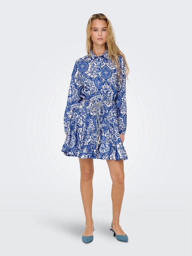 Only Getailleerde blousejurk met all-over motief model 'LUMINA' - Foto 3