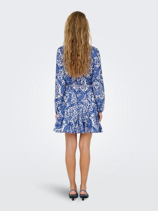 Only Getailleerde blousejurk met all-over motief model 'LUMINA' - Foto 4