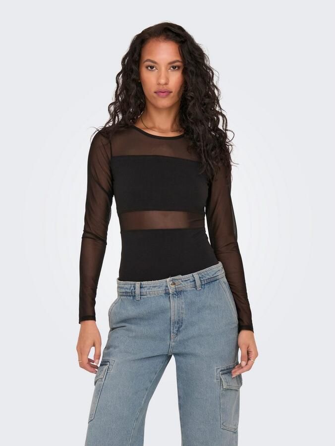 Only Body met semi-transparante inzetten model 'ESTHER' - Foto 4