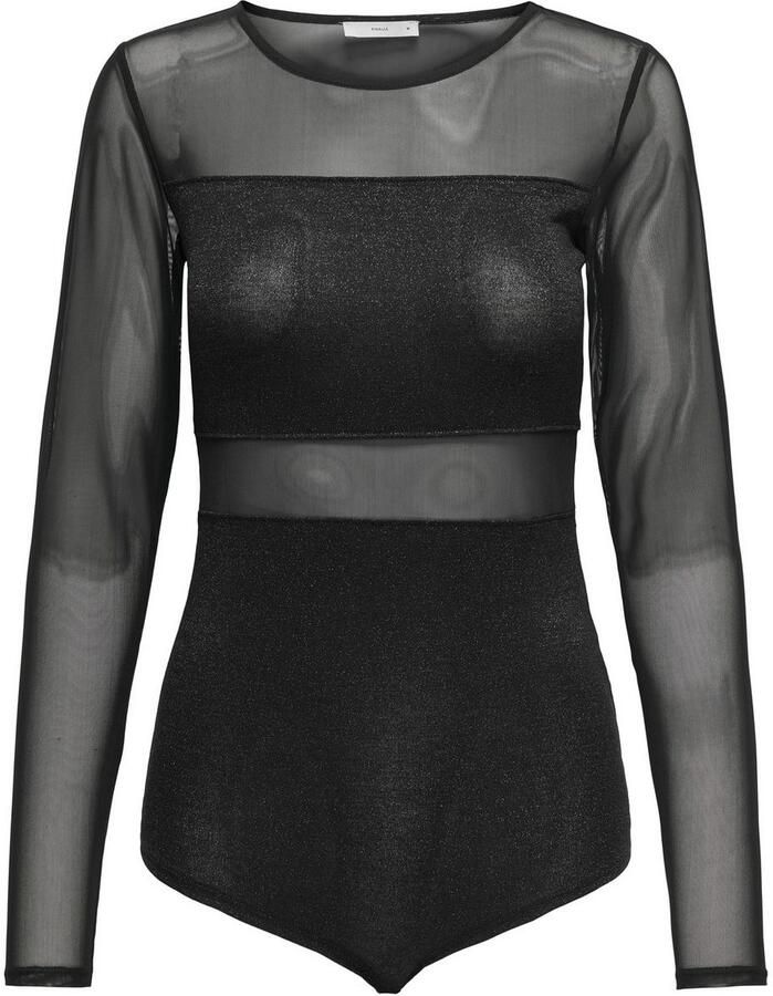 Only Body met lange mouwen ONLESTHER GLITTER L S BODY JRS