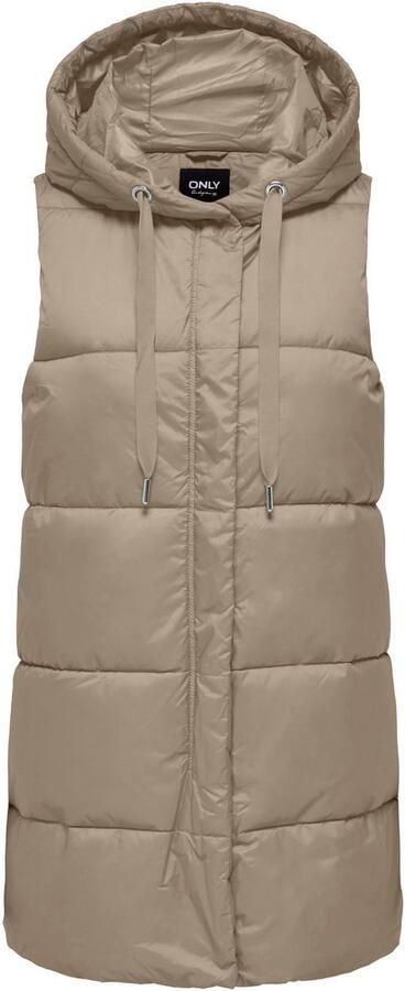Only Bodywarmer ONLASTA – Lange gewatteerde bodywarmer met capuchon voor koude dagen - Foto 2