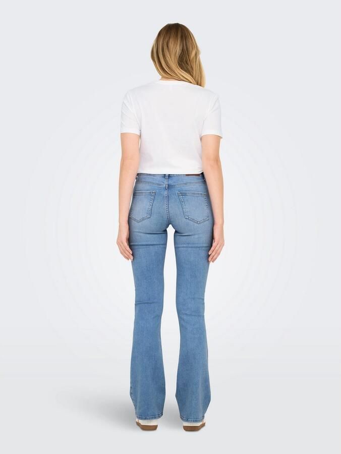 Only Regular fit bootcut jeans van katoenmix model 'BLUSH' - Foto 7