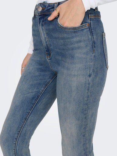ONLY high waist flared jeans ONLMILA medium blue denim - Foto 6