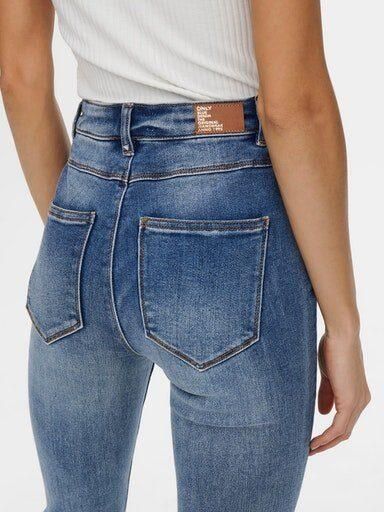ONLY high waist flared jeans ONLMILA medium blue denim - Foto 7